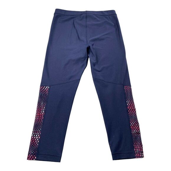 Under Armour Heatgear Compression Crop Navy Pink - Picture 2 of 6